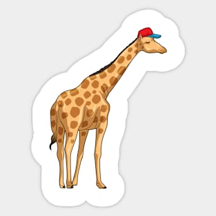 Giraffe Cap Sticker